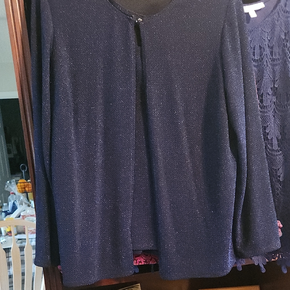 Elegant Navy Blue Cardigan